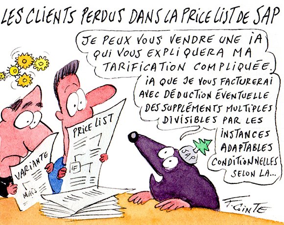 Dessin: « Keep it Simple » : l’USF interpelle SAP sur la complexité de ses offres